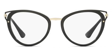 prada 53uv eyeglasses 1ab1o1 black|Prada PR 53UV 1AB1O1 Eyeglasses in Black.